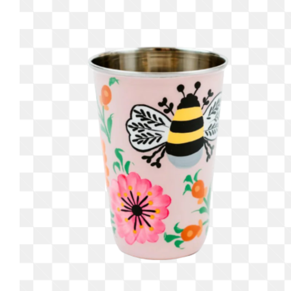 Bumble Bee Tumbler - Pale Pink