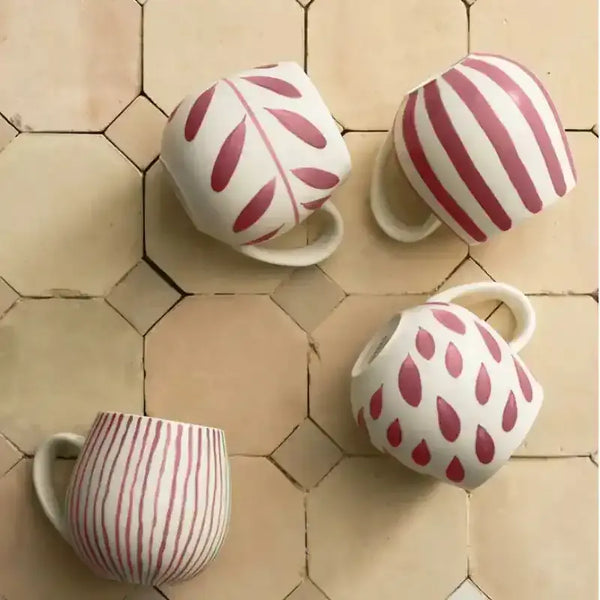 Robert Gordon Hug Me Mugs – Rose Brush Set of 4 from House of Dudley