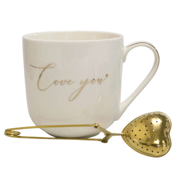 Love You Mug & Heart Diffuser Gift Set
