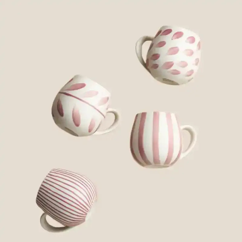 Robert Gordon Hug Me Mugs – Rose Brush Set of 4 from House of Dudley