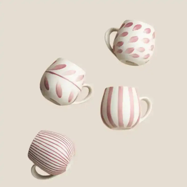 Robert Gordon Hug Me Mugs – Rose Brush Set of 4 from House of Dudley