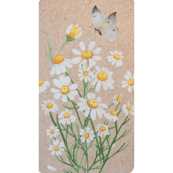 A Gift Tag - Chamomile Flower and Butterfly Print – High quality House of Dudley homewares
