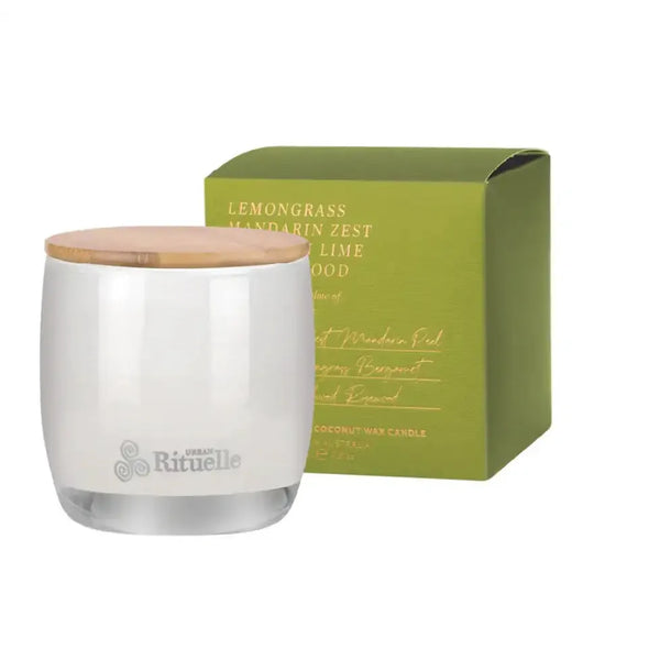 Lemongrass, Mandarin Zest, Tahitian Lime & Sandalwood – Scented Soy Candle -140g / 400g | House of Dudley-Candle-House-of-Dudley