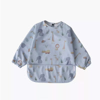 Thumbnail for Baby Smock Bib - Light Safari-baby-gift-House-of-Dudley