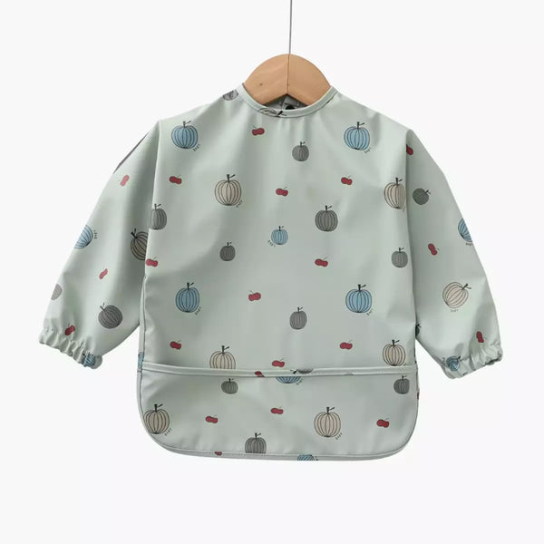 Baby Smock Bib - Light Safari-baby-gift-House-of-Dudley
