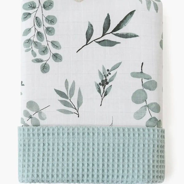 Baby Waffle Blanket - Green Eucalyptus-baby-gift-House-of-Dudley