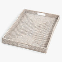 Thumbnail for Bay Rattan Rectangular Tray - Large – High quality House of Dudley homewares