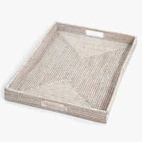Thumbnail for Bay Rattan Rectangular Tray - Small – High quality House of Dudley homewares