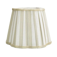 Thumbnail for Beige Stripe Scallop Lamp Shade from House of Dudley