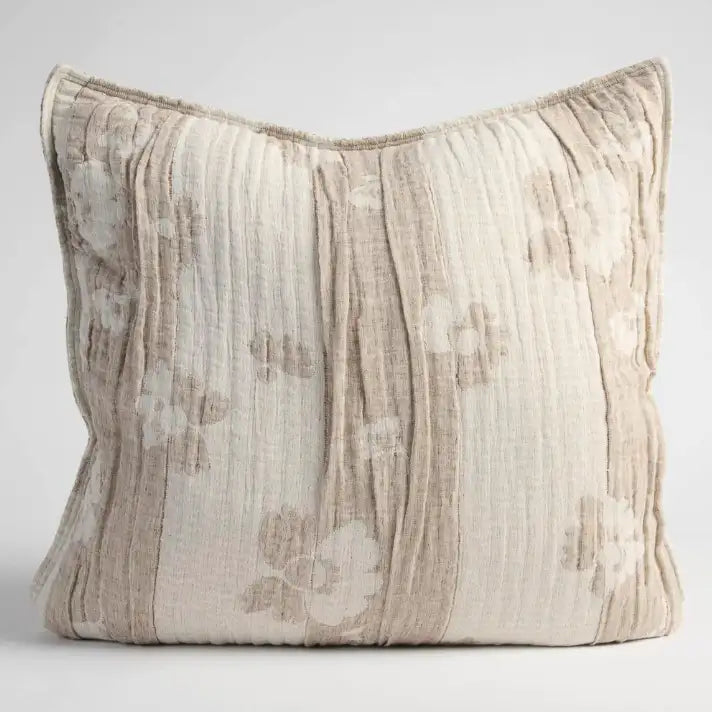 Blossom Reversible Cushion - Chocolate / Ivory – High quality House of Dudley homewares