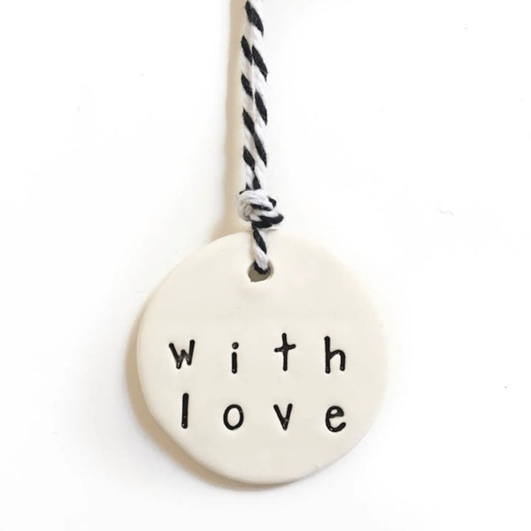 Ceramic Tag - with love – High quality House of Dudley homewares