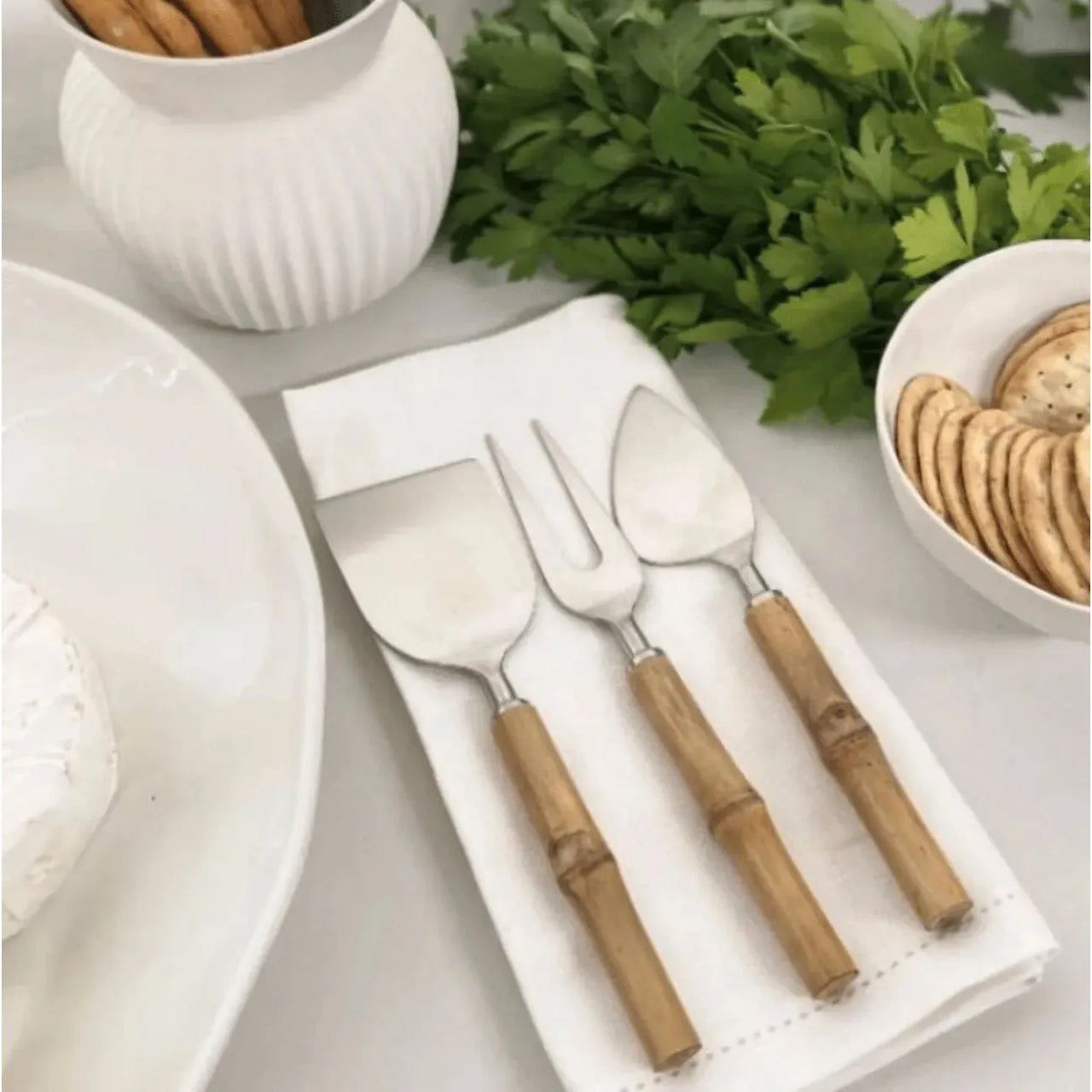 Cheese Knives - Blonde Bamboo - Set of 3 – High quality House of Dudley homewares