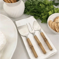 Thumbnail for Cheese Knives - Blonde Bamboo - Set of 3 – High quality House of Dudley homewares