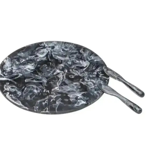 Cheese Set - 3pc Marlow Storm black