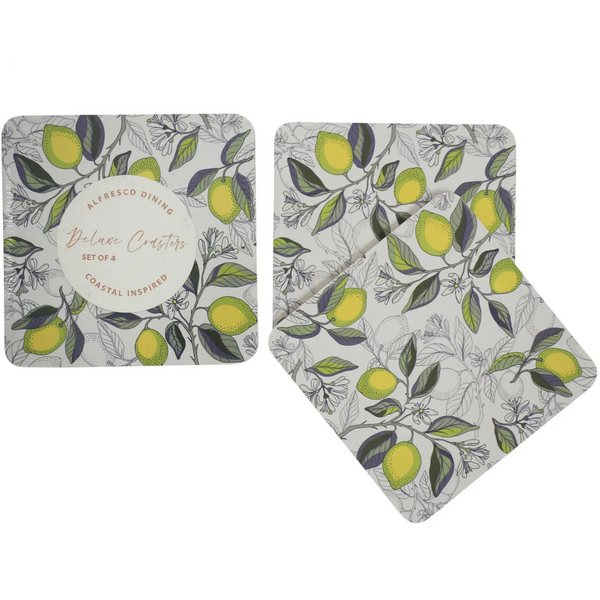 Coasters - Citron / Lemons - Set of 4 – High quality House of Dudley homewares
