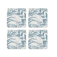 Thumbnail for Coasters Isle Blue Grey Square - S/4 – High quality House of Dudley homewares