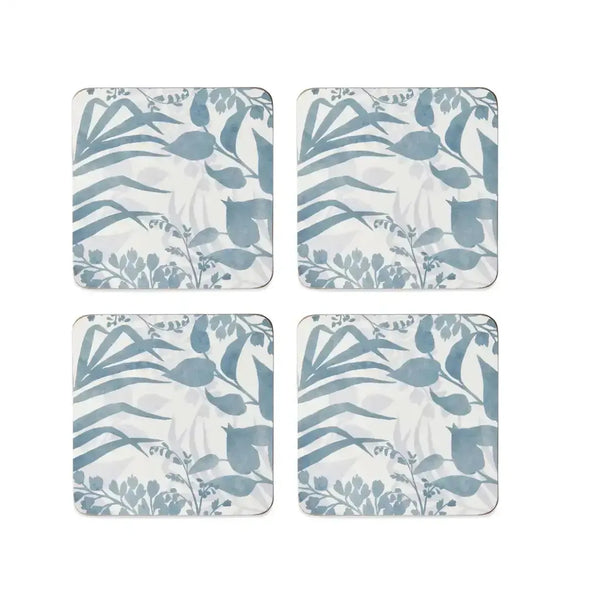 Coasters Isle Blue Grey Square - S/4 – High quality House of Dudley homewares