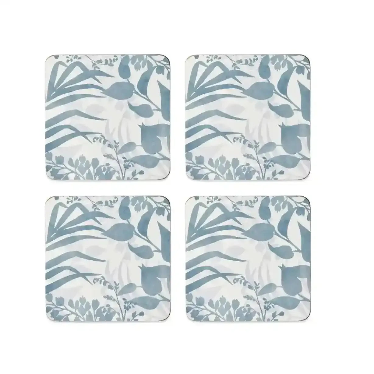 Coasters Isle Blue Grey Square - S/4