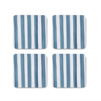 Thumbnail for Coasters Taylor Stripe Square Blue - S/4 – High quality House of Dudley homewares