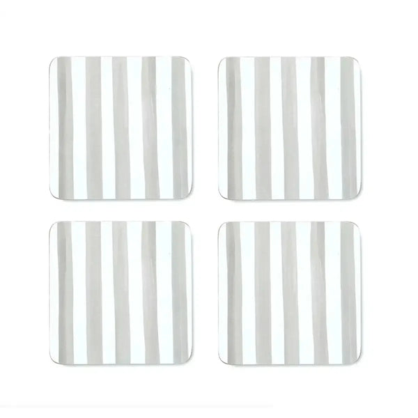 Coasters Taylor Stripe Square Neutral - S/4 – High quality House of Dudley homewares