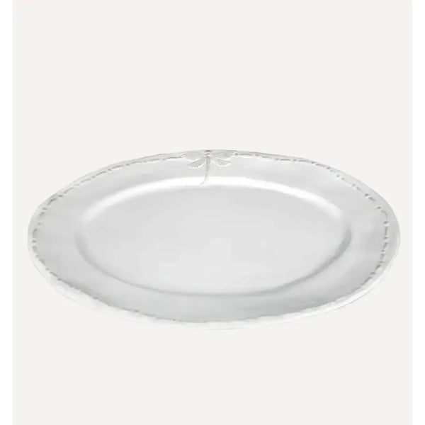 Dragonfly Stoneware White Oval Platter Large – High quality House of Dudley homewares