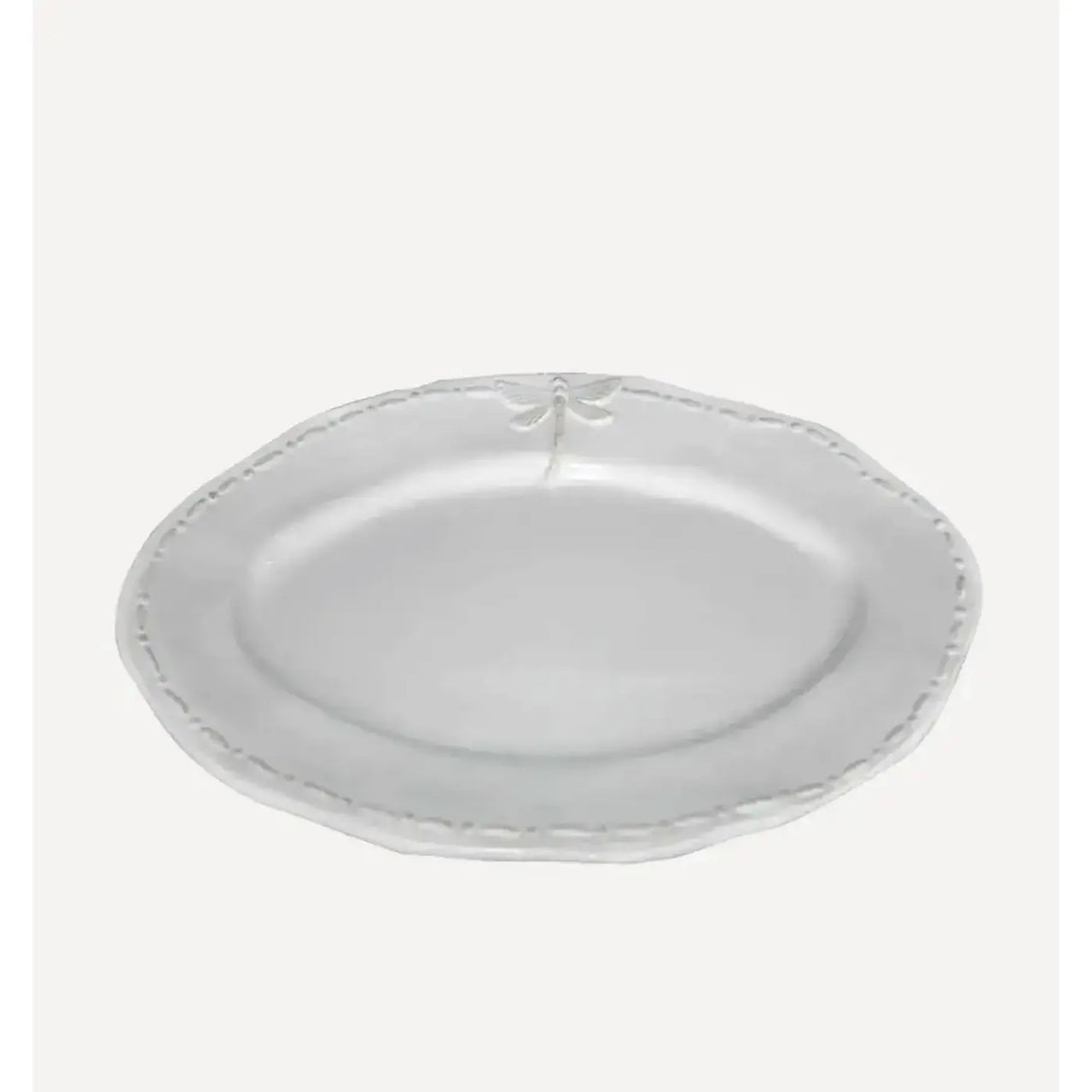 Dragonfly Stoneware White Oval Platter Small – High quality House of Dudley homewares