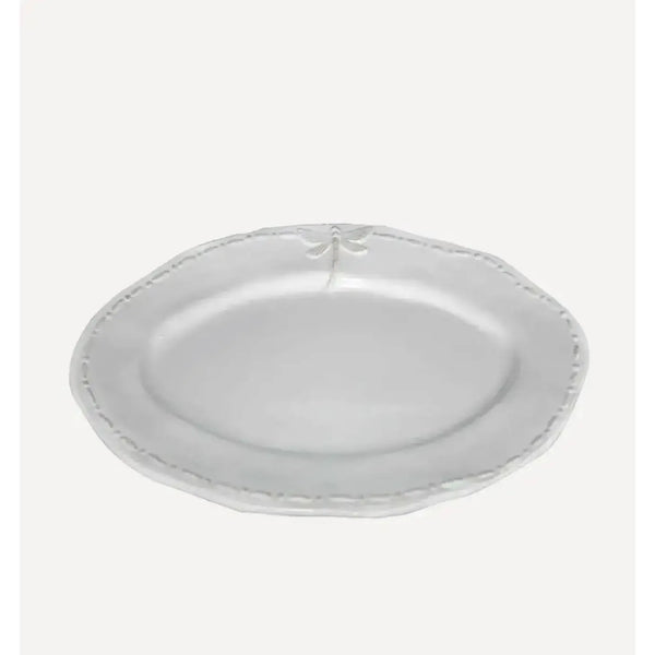 Dragonfly Stoneware White Oval Platter Small – High quality House of Dudley homewares