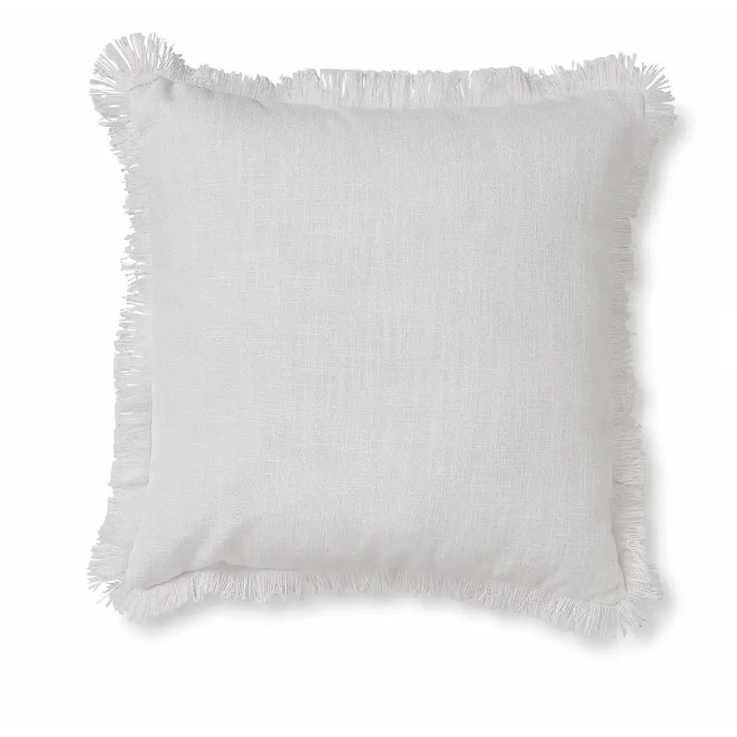 Eli Fringe Off-White Cushion – High quality House of Dudley homewares
