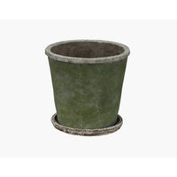 Thumbnail for Evergreen Plant Pot & Saucer Large-garden-pot-House-of-Dudley