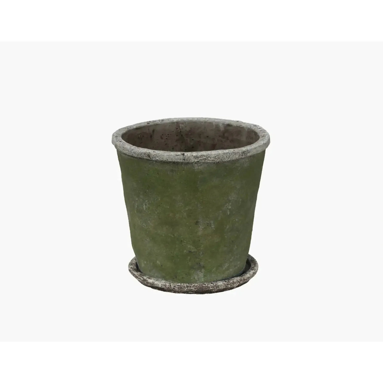 Evergreen Plant Pot & Saucer Medium-garden-pot-House-of-Dudley