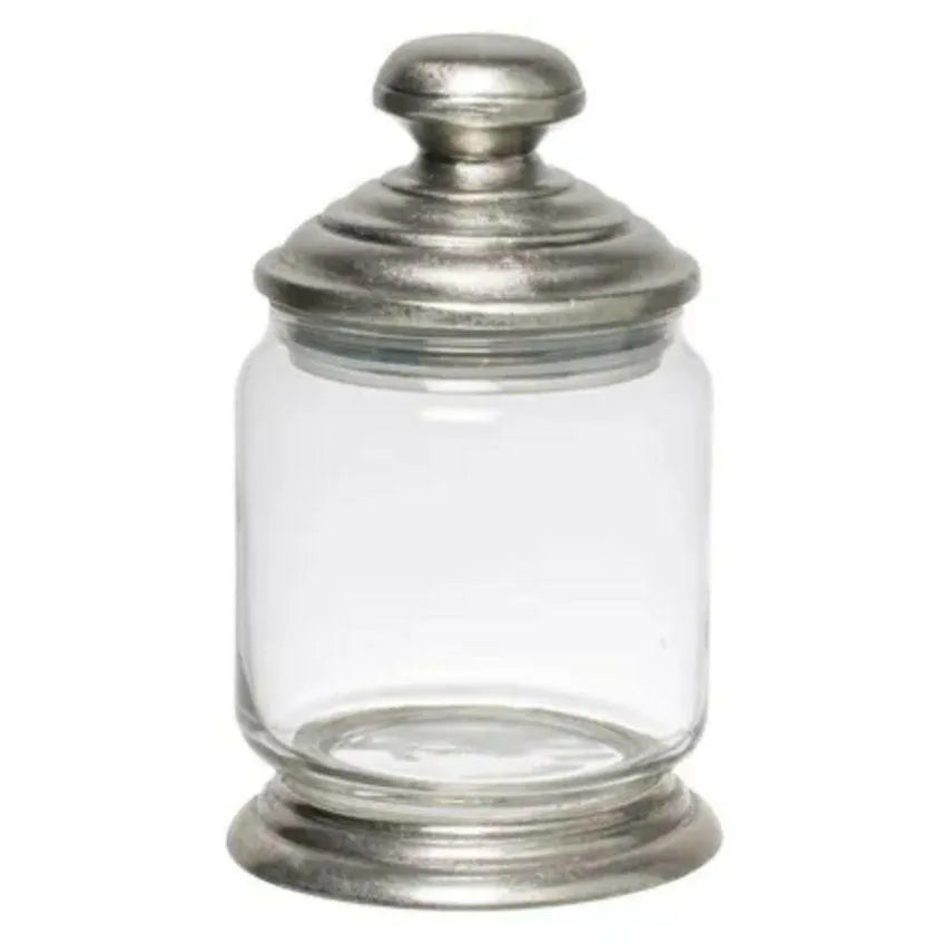 Glass and Pewter Storage Jar – High quality House of Dudley homewares