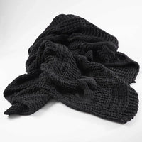 Thumbnail for Heirloom Handwoven Throw - Black-throw-blanket-House-of-Dudley