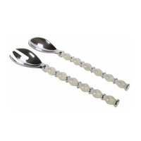 Thumbnail for Ivory Beaded Salad Servers – High quality House of Dudley homewares