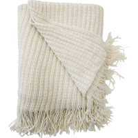 Thumbnail for Ivory Stitched Throw-throw-blanket-House-of-Dudley