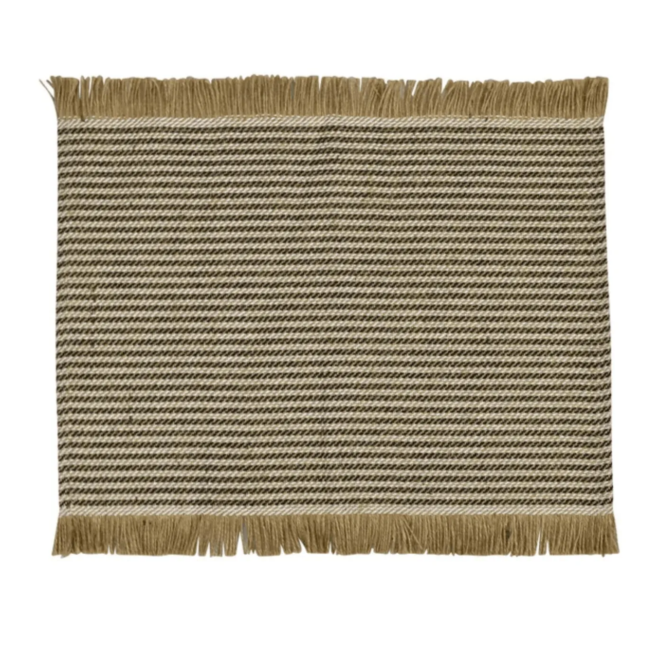 Jai Jute Placemats - Black / White Stripe – High quality House of Dudley homewares