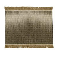 Thumbnail for Jai Jute Placemats - Black / White Stripe – High quality House of Dudley homewares