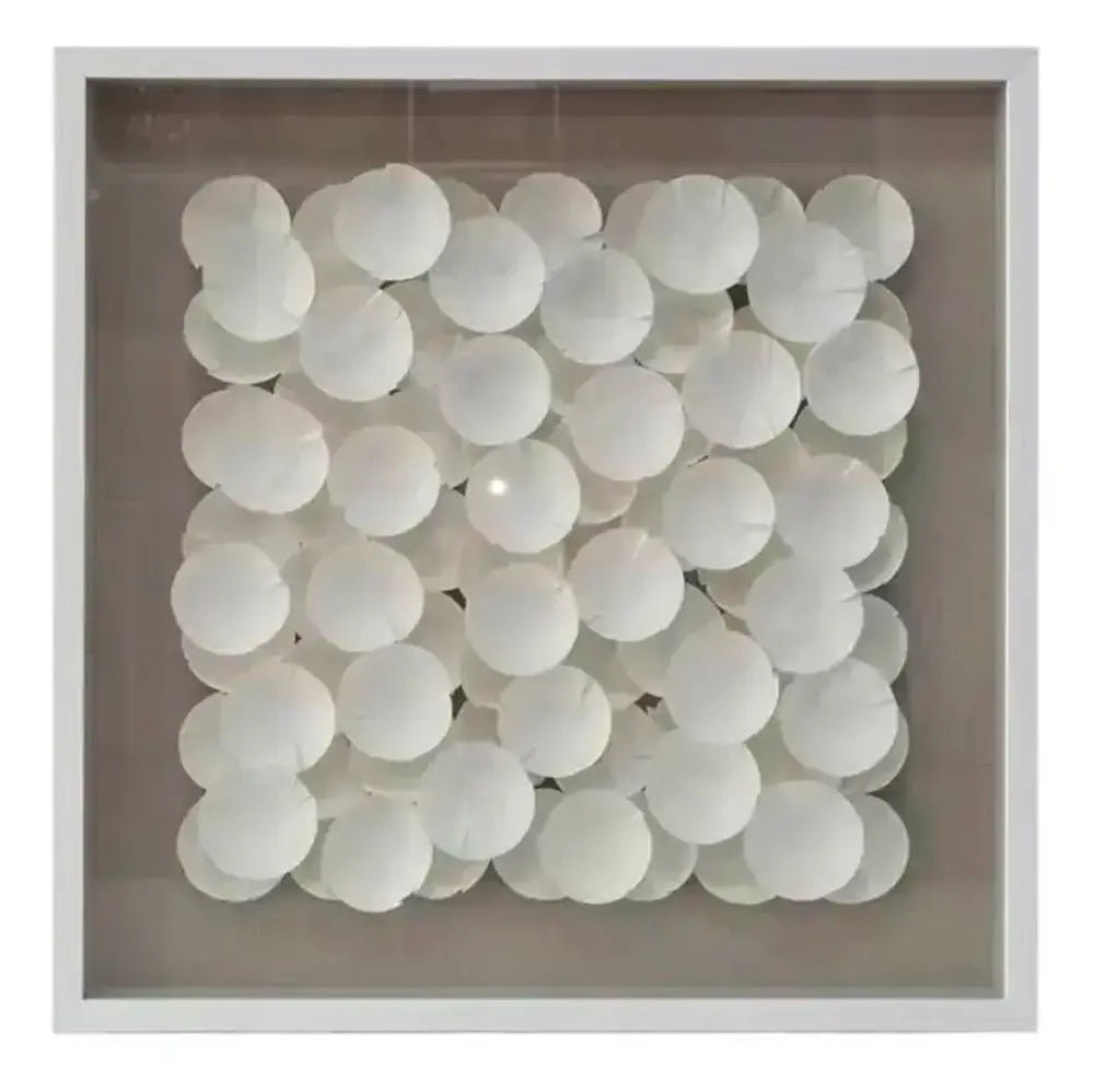 Jesper White Disc Square Wall Art – High quality House of Dudley homewares