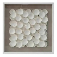 Thumbnail for Jesper White Disc Square Wall Art – High quality House of Dudley homewares