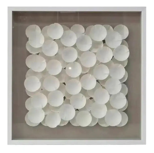 Jesper White Disc Square Wall Art – High quality House of Dudley homewares