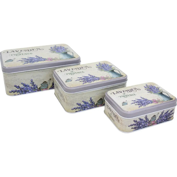 Lavender Storage Tins - Rectangle – High quality House of Dudley homewares