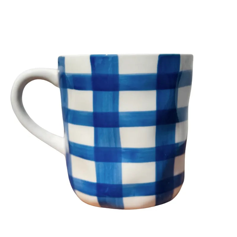 Mug - Classic Blue Gingham