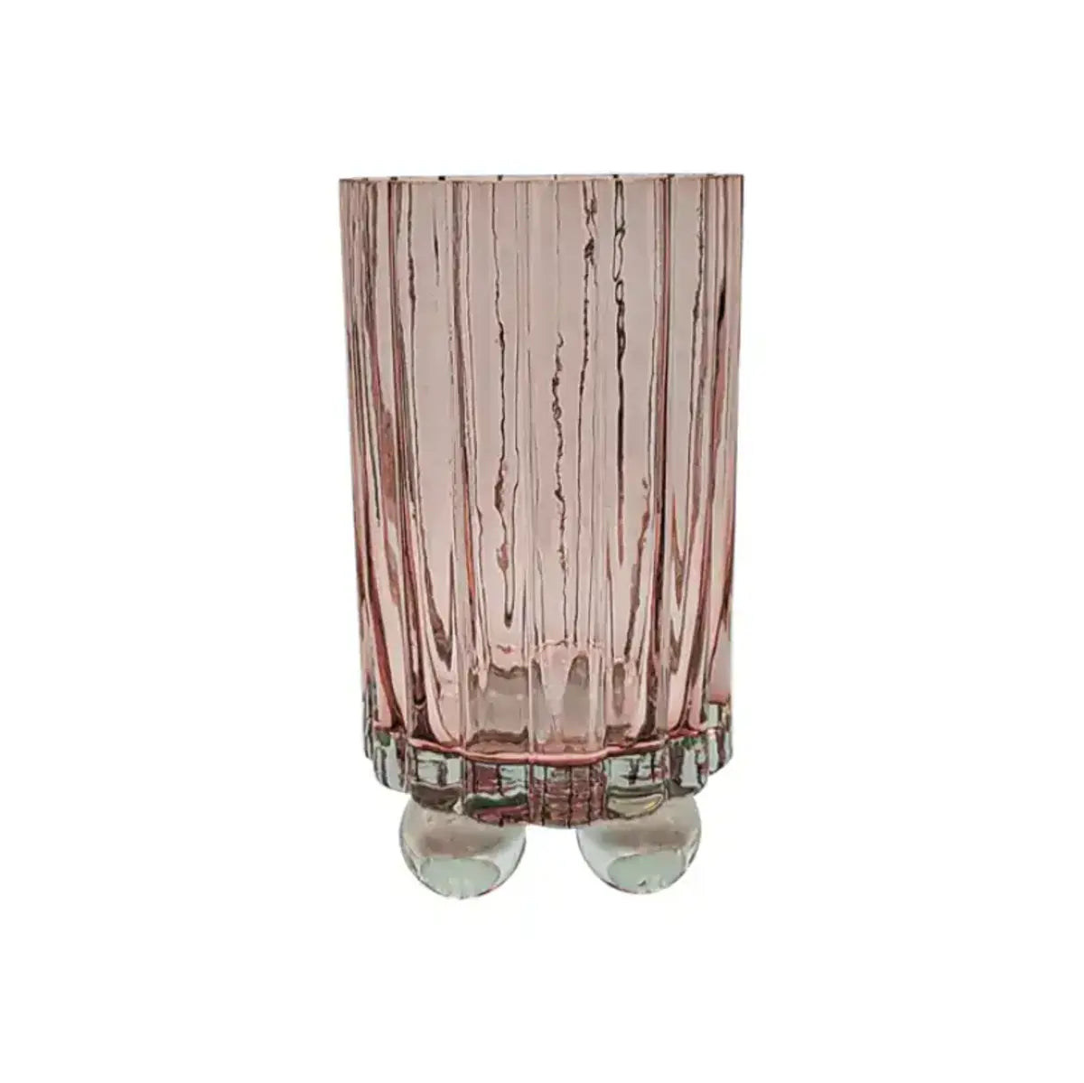 Olan Glass Ribbed Hurricane Brown – High quality House of Dudley homewares