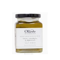 Thumbnail for Olieve & Olie Salt Scrub Jar – Lemon, Mandarin & Peppermint 295ml