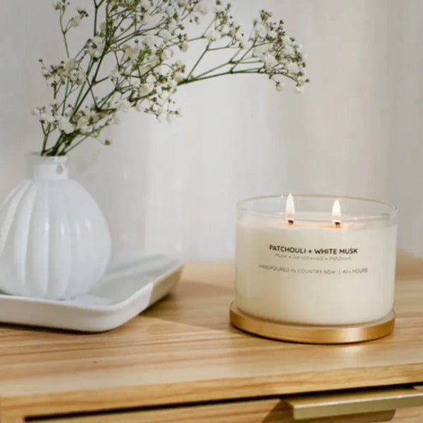 Meeraboo Patchouli + White Musk Soy Candle from House of Dudley