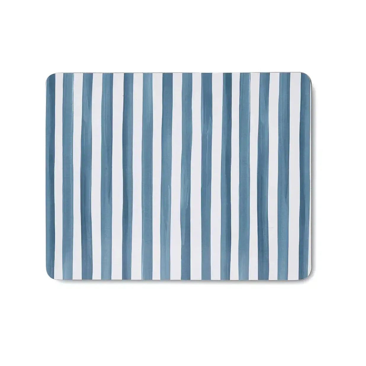 Placemat Taylor Stripe Rectangle Blue - S/4