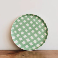 Thumbnail for Platter - Mint Green Gingham – High quality House of Dudley homewares