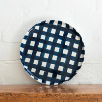 Thumbnail for Platter - Navy Gingham – High quality House of Dudley homewares