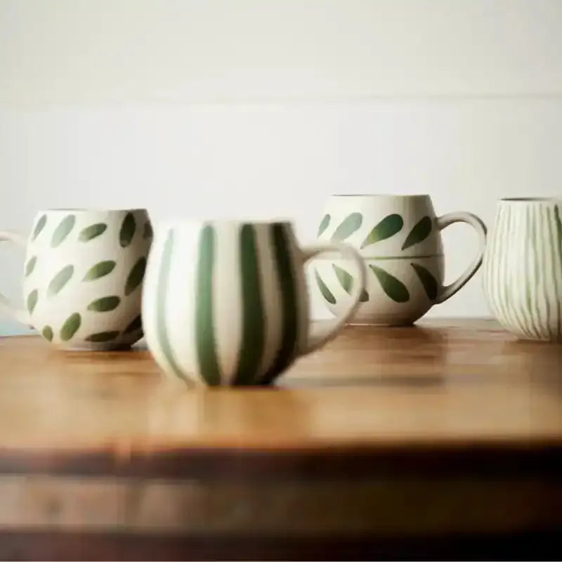 Robert Gordon Hug Me Mugs – Olive Brush Set of 4 from House of Dudley