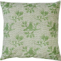 Thumbnail for Sage Green Bird Cushion – High quality House of Dudley homewares