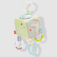Thumbnail for Soft baby activity cube with Children of the Sea motifs and sensory features
